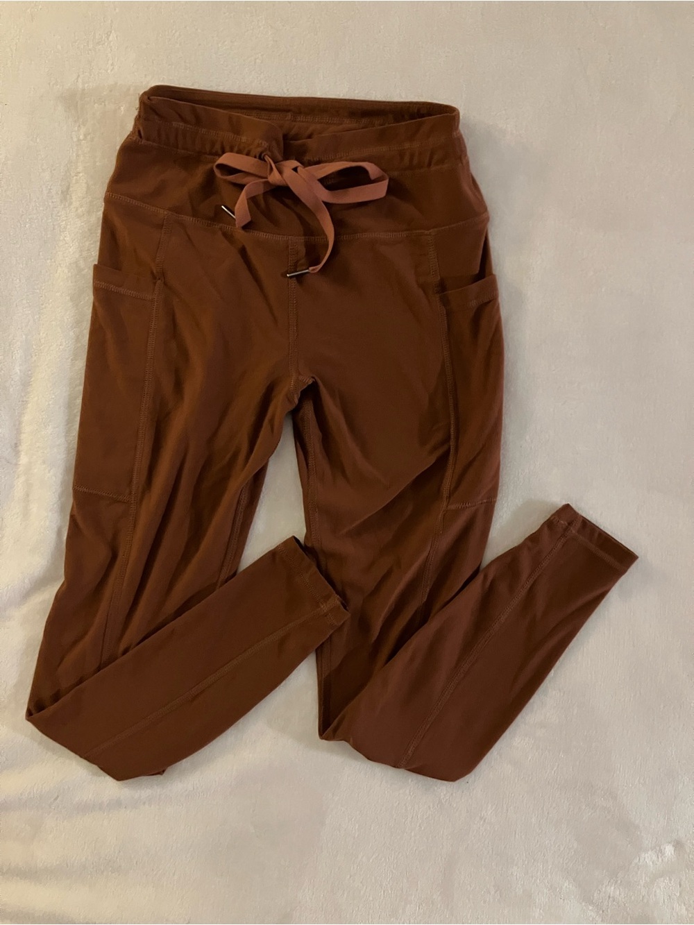 Scorpio Sol Rust Brown Leggings with Drawstring